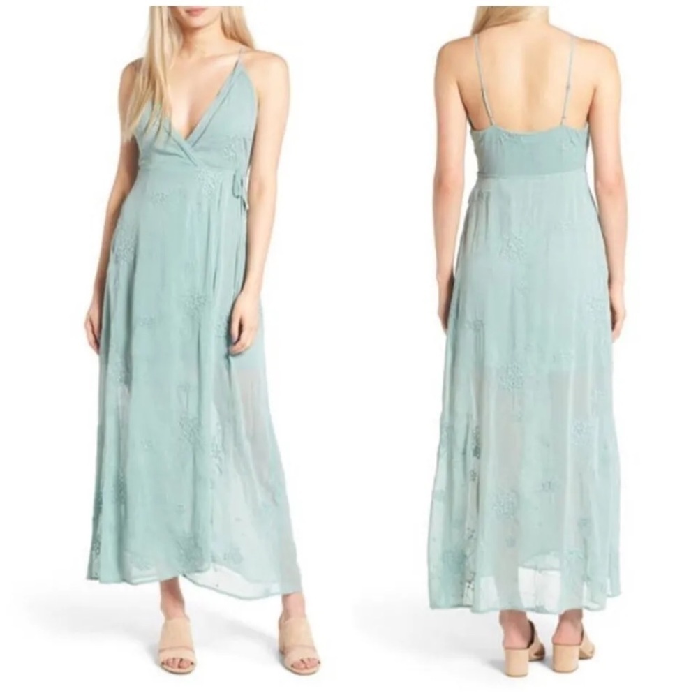 ASTR the label Women's Wrap Maxi Dress Size Small